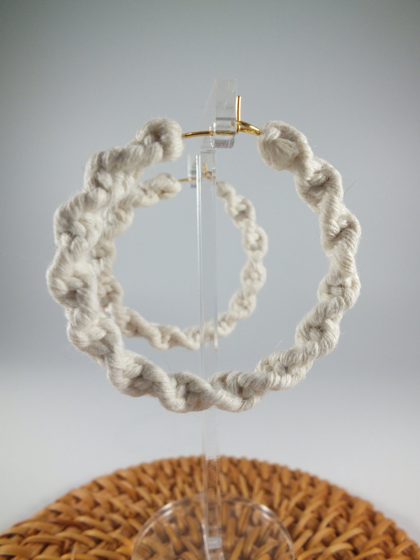 Créoles Bohème en macramé