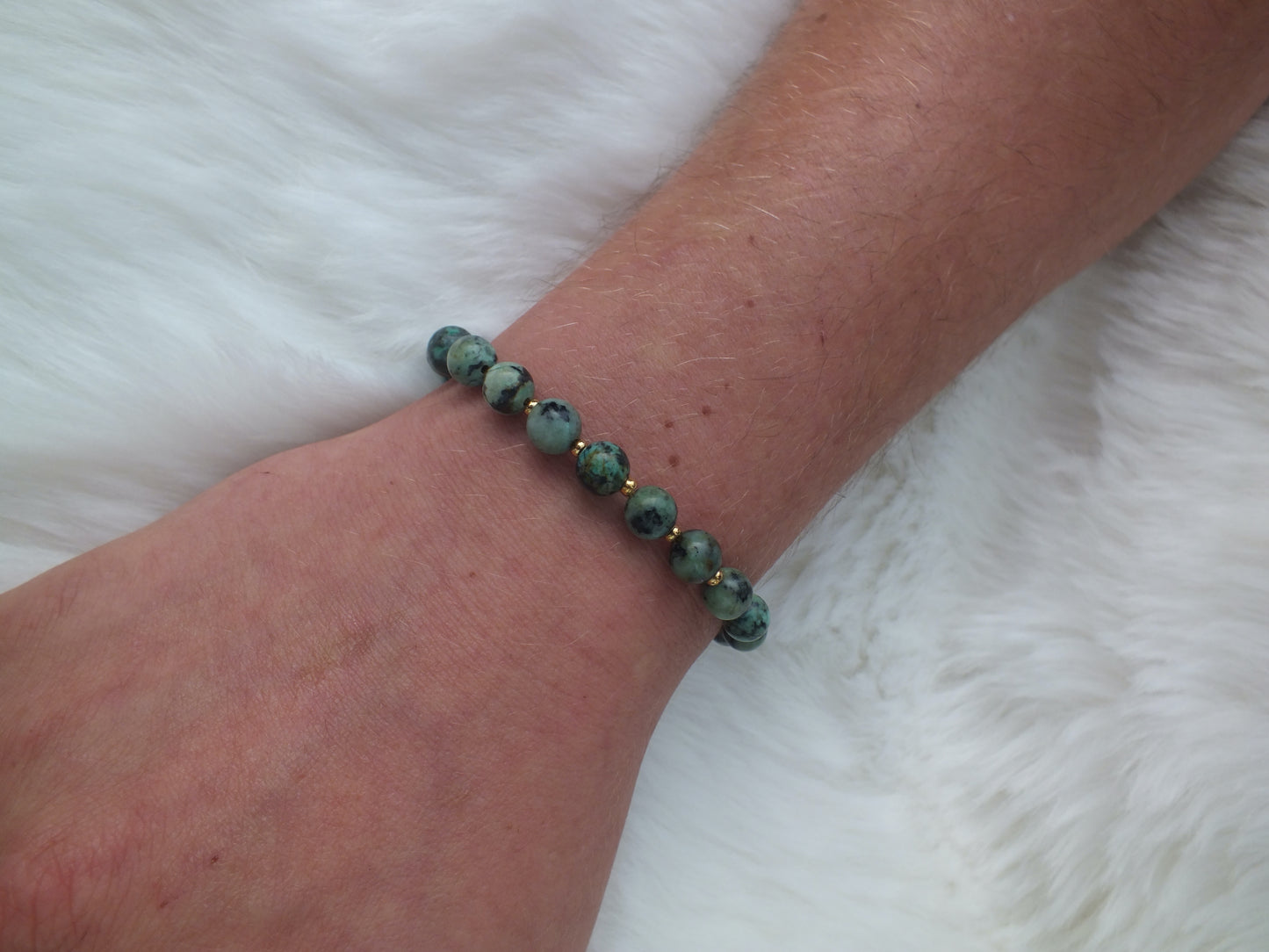 Bracelet Turquoises africaines