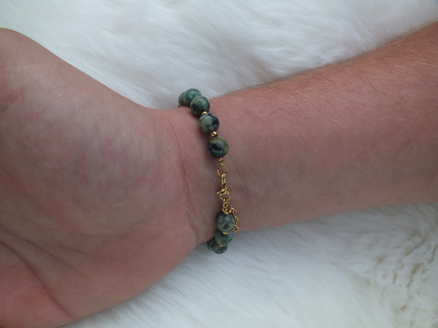 Bracelet Turquoises africaines