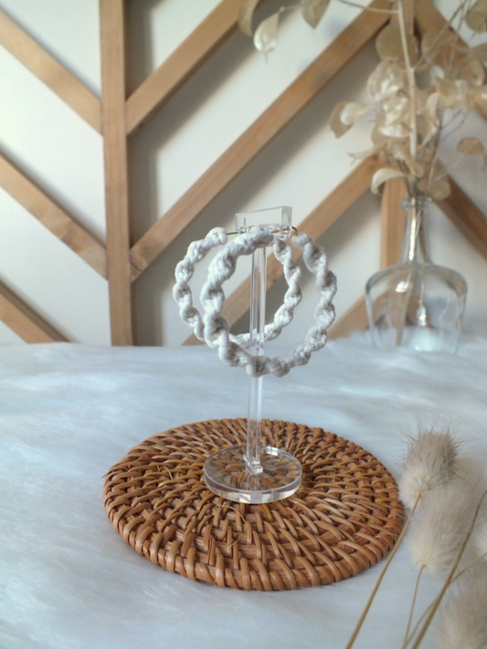Créoles Bohème en macramé