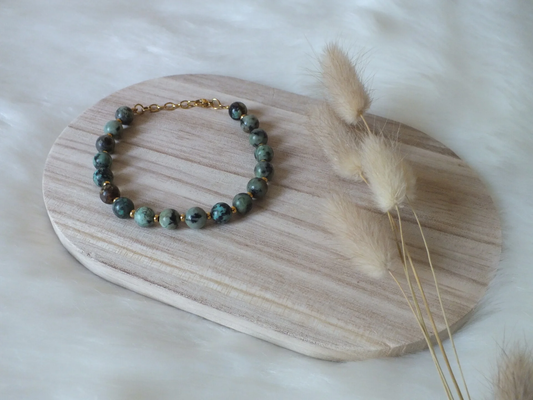 Bracelet Turquoises africaines